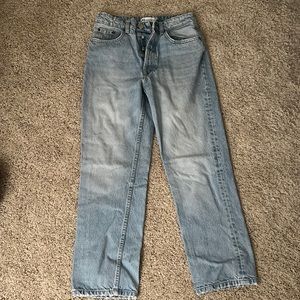 Light wash straight leg Zara jeans size 4